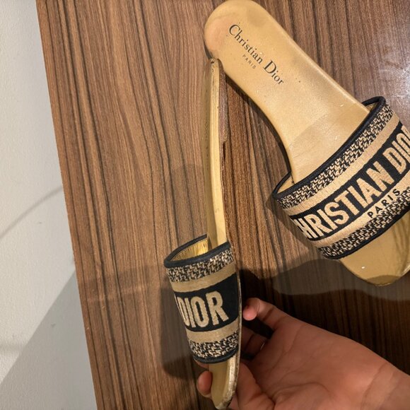 Tan Dior Slides - Picture 2 of 3